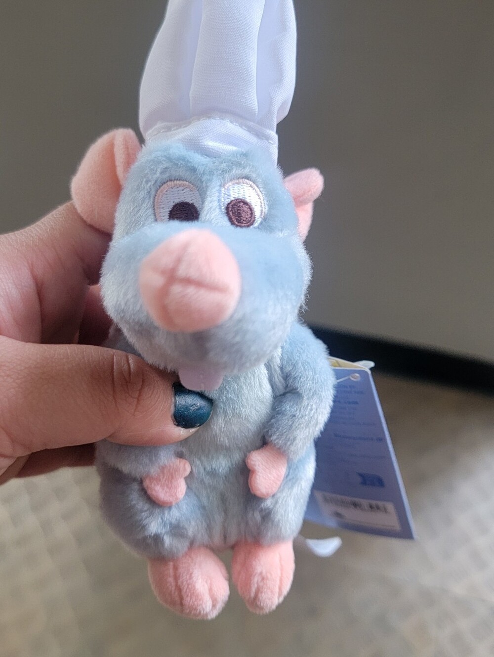 Disney Ratatouille Remy Shoulder Pal Plush With Magnetic Bottom NWT